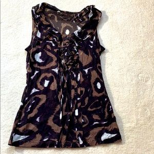 Sheer sleeveless top, the limited XS